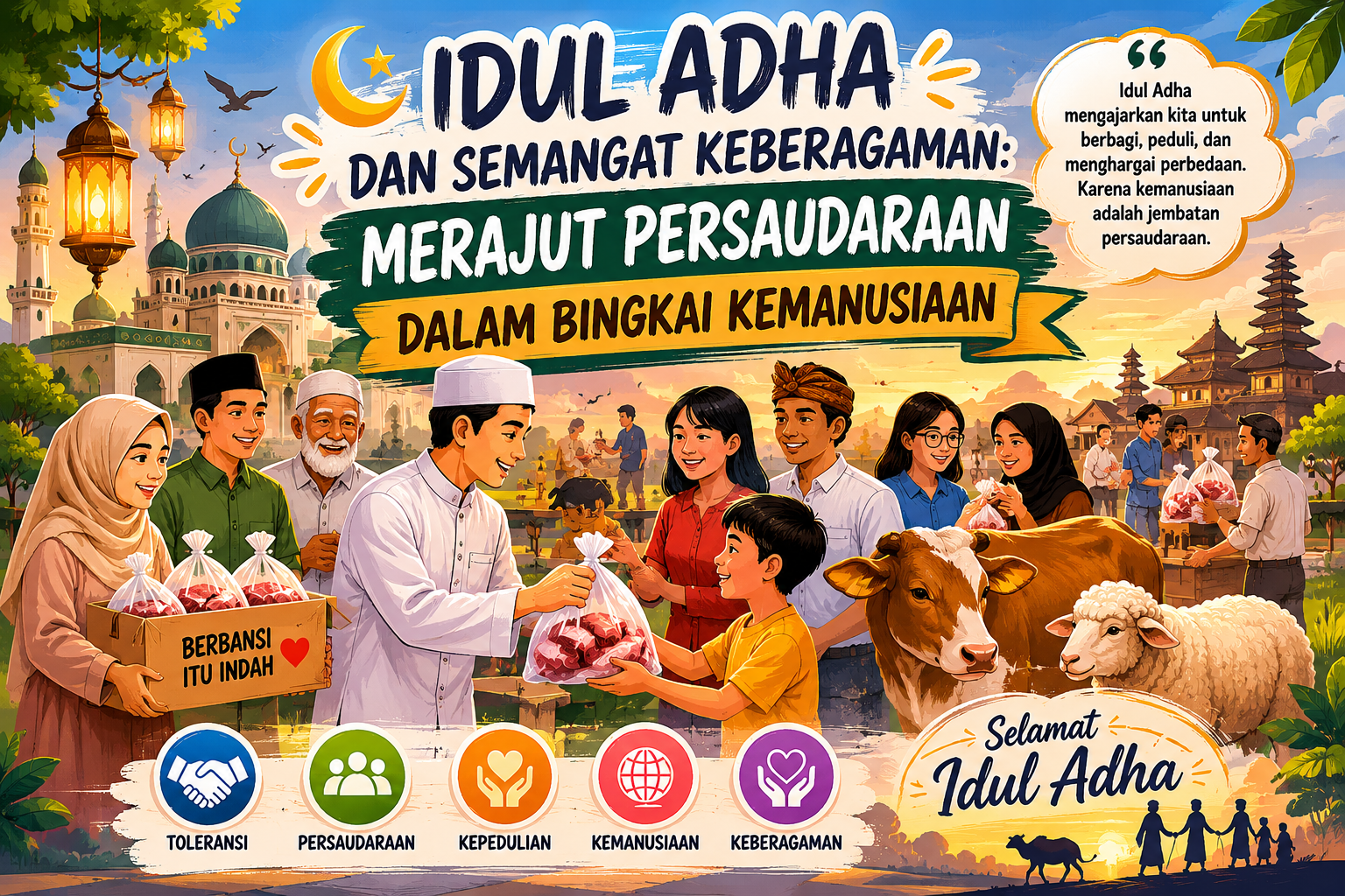 IDUL ADHA DAN SEMANGAT KEBERAGAMAN:  MERAJUT PERSAUDARAAN DALAM BINGKAI KEMANUSIAAN